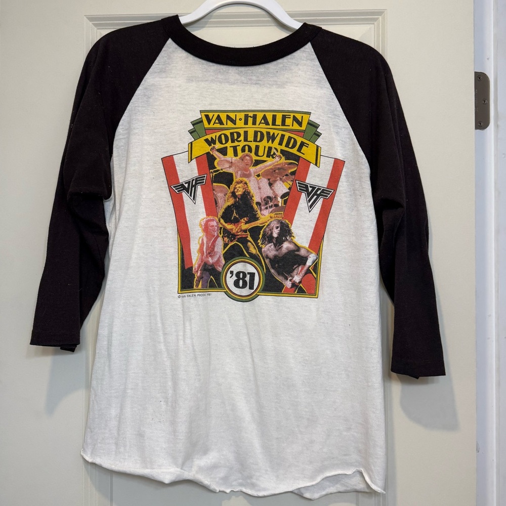Vintage Van Halen Worldwide Tour '81 Raglan Tee